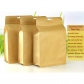 5 pcs Food Grade Foil Square Bottom Kraft Paper Bags for Tea or Pet Food with Hanging Hole